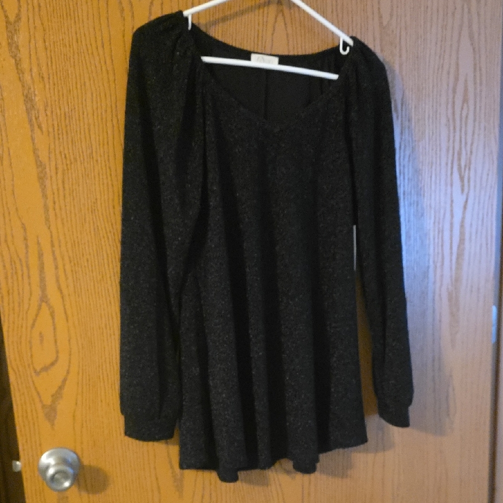 Be Stage Black Long Sleeve Top
